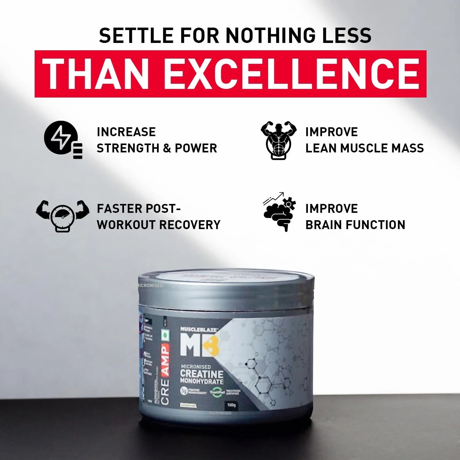 MuscleBlaze Creatine Monohydrate CreAMP