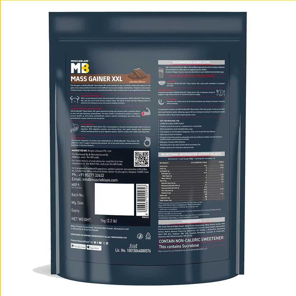 MuscleBlaze XXL Mass Gainer