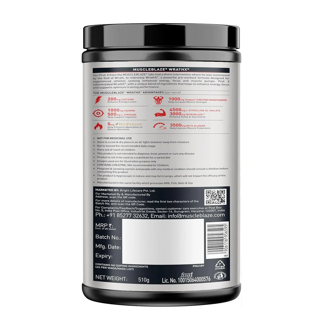 Muscleblaze WrathX Pre Workout