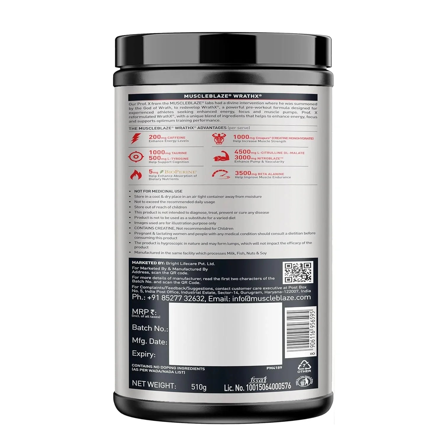 Muscleblaze WrathX Pre Workout