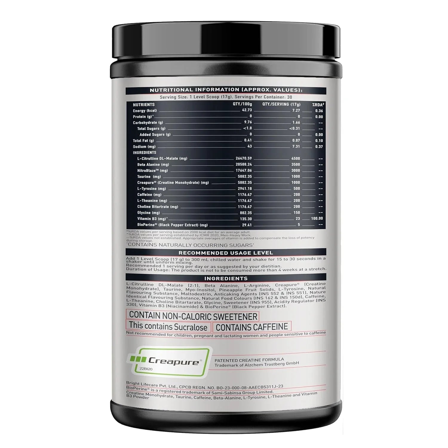 Muscleblaze WrathX Pre Workout