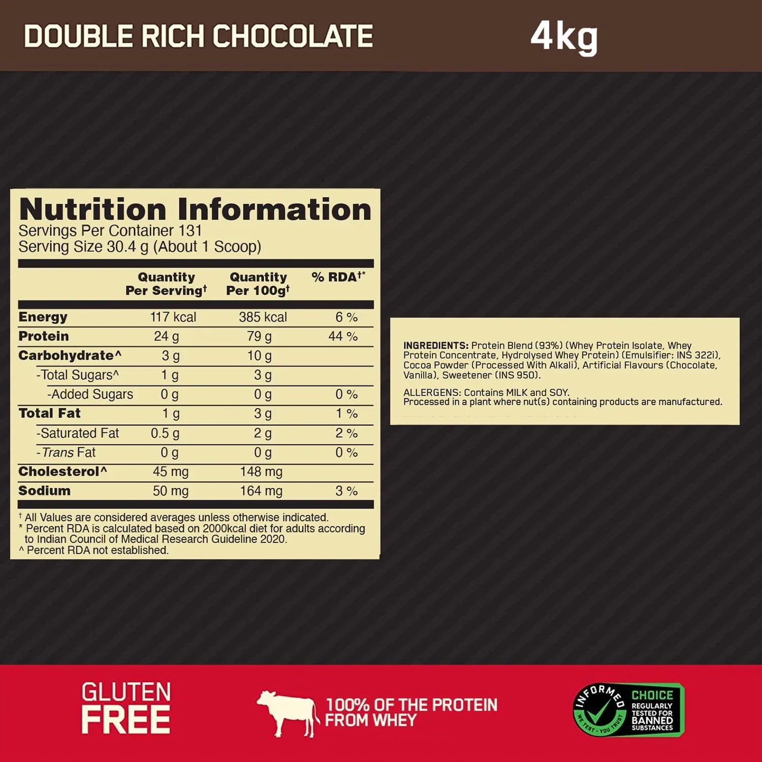 Optimum Nutrition Gold Standard 100% Whey Protein