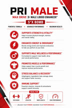 PRI MALE MAX DRIVE MALE LIBIDO ENHANCER*