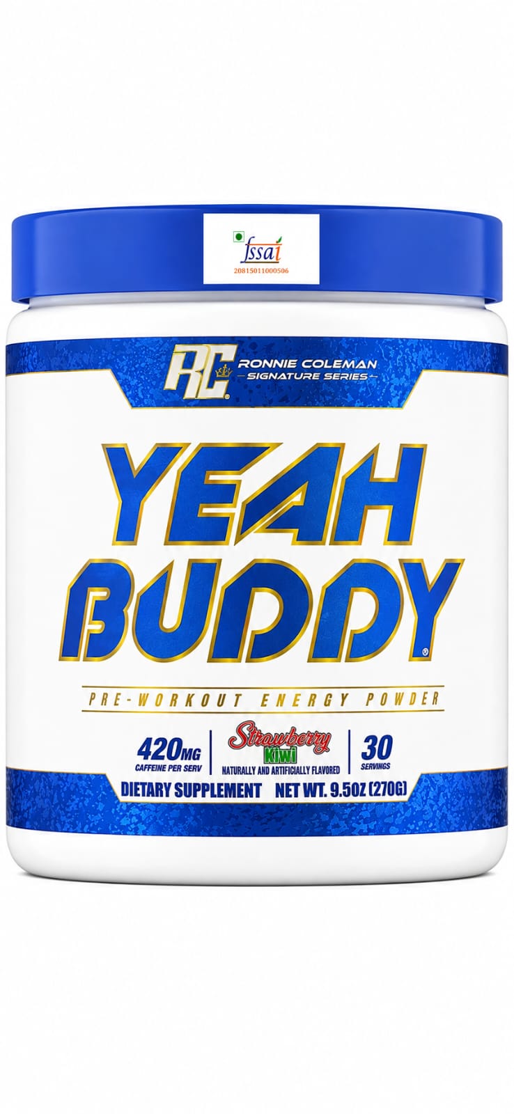 Ronnie Coleman Signature Series (RC) YEAH BUDDY Pre-Workout Energy Powder – (270g  30 Servings)