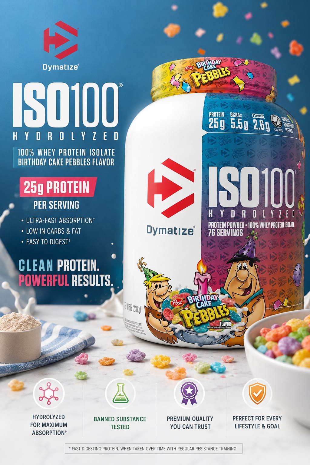 Dymatize ISO100 Hydrolyzed 100% Whey Protein Isolate